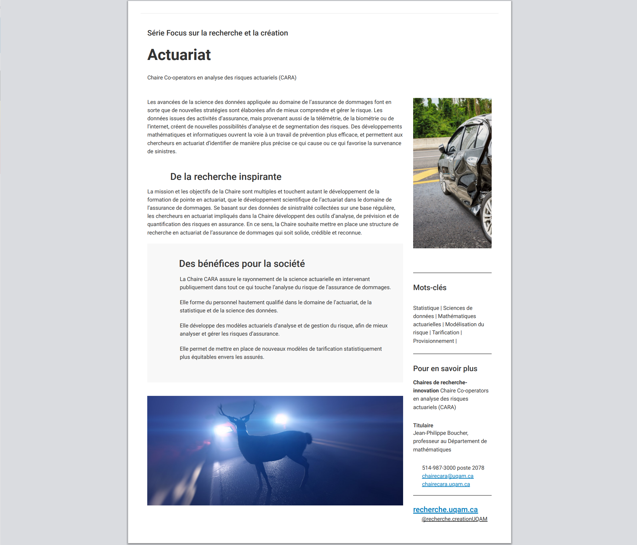Fiche FOCUS UQAM